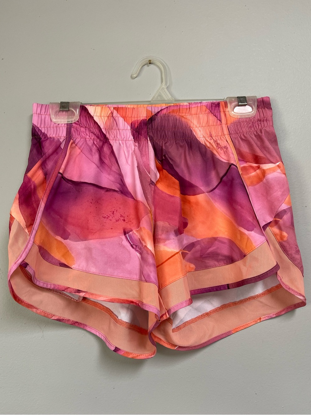 Athleta Printed Mesh Racer Run Short